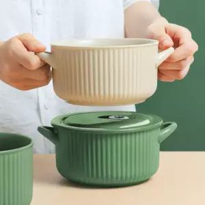 손잡이 그레타 도자기 2color 라면기 용기 전자레인지 뽀글이 그릇 요거트볼 씨리얼볼 누들머그