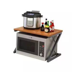 밥솥슬라이딩선반 레일 전자레인지 오븐 소형 그레이 40cm 거치대 주방다이