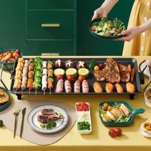 잡는 냄새없는 대형 후라이팬 그릴 굽는기계 삼겹살 전기 고기