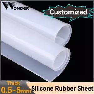 두꺼운고무판 패드 반투명 실리콘 고무 시트 투명 플랫 매트 고온 저항 두꺼운 051152345mm