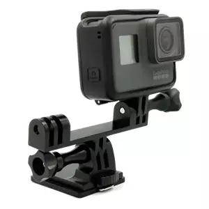 알미늄 듀얼 더블 헤드 마운트 액션캠 아이쏘우 고프로 호환 마이크 (KYR-W4AF408)