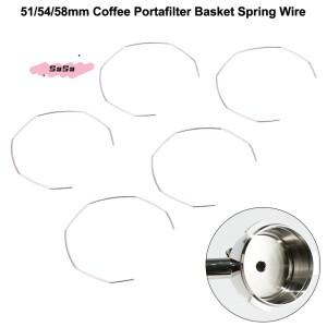 5Pcs 커피 포터필터 바구니 스프링 클립 링 와이어 Breville Delonghi Expobar Rocket 크기 51/54/58mm와