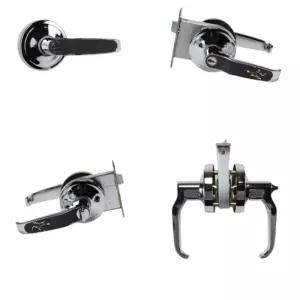 출입문 열쇠 잠금장치 튼튼한 레버식 문 손잡이 현관 도어록 블랙 예쁜 욕실문