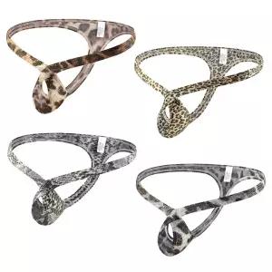 스타일리시한 호피무늬 이벤트 티팬티 4장세트