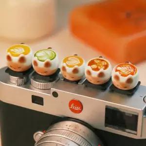 귀여운 세라믹 고양이 커피컵 카메라 핫슈 커버 캡 범용 보호대 액세서리