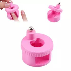 회전하는 고양이 눈 자석 자동 유리 구슬 흡입 네일 도구 360° 회전 균일한 자력 초보자를 위한 쉽게 DIY