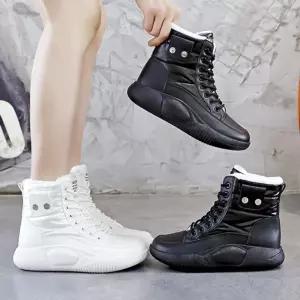 모비드 하이탑 통굽 여성방한부츠 DS-0259털스니커즈 용신발 용슈즈 털화 여자화 부츠 퍼부츠 방한화 운동