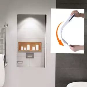 욕실 거울 시트지 인테리어 미러 현관 붙이는 거울 시트지 필름 생활공간 가벼운 다용도 어린이 아크릴