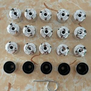 폭스바겐 호환 보라 제타 MK6 GTI 파사트 B7 CC  샤란 수란 투란용 자동차 휠 매트 카펫 러그 볼트 너트 커