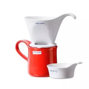 [콩심팥심]제로재팬 드립세트 토마토 도자기 드리퍼 머그컵 세트