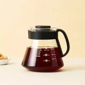 [셀러에이드]하리오 블랙서버 600ml 커피서버 드립서버 유리주전자