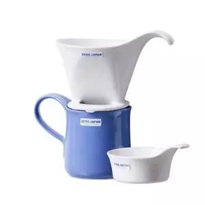 [셀러에이드]제로재팬 드립세트 블루베리 도자기 드리퍼 머그컵 세트