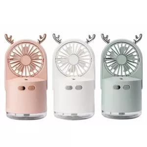 충전식 HUMIDI 선풍기 3in1탁상 전선풍기 램프 라이트 조명 무드등 소형 작은 책상