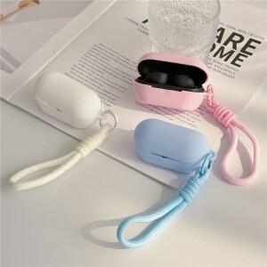 소니 호환  WF-C710N 헤드폰 보호 케이스 후크 로프 포함 분실 방지 실리콘 소프트