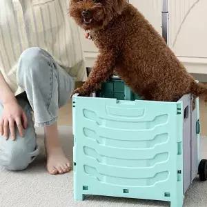 [에이치플러스몰]NEW 접이식 손수레 쇼핑카트 2단