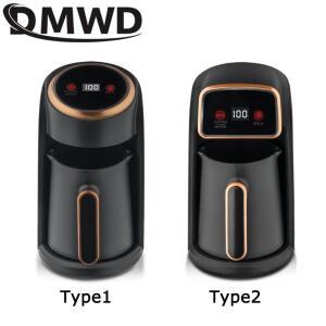 DMWD 터키어 커피 포트 모카 반자동 우유 열 컵 미니 머신 사무실