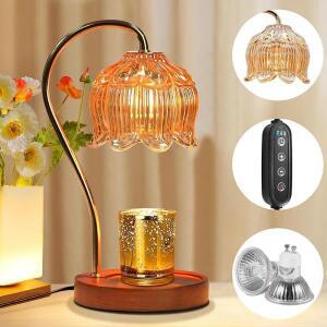 노르딕 유리 캔들 워머 램프 침실 분위기 레트로 책상 장식 홈