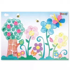 플레이콘 판화5인용(꽃과나무)