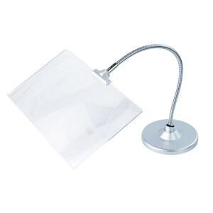 탁상 충전식 30배율 LED돋보기 대형 클립온형 신문 LED 스탠드