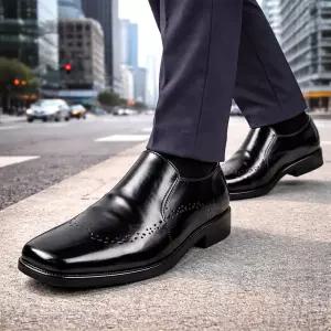 [브랜슈] MS-118 프리미엄 남성 수제화 남성구두 굽4cm 정장화 예식구두 면접 직장인 245~305mm