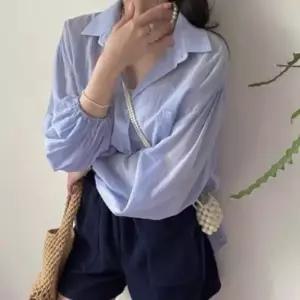 |CCH4288|여성용 봄 루즈핏 벌룬 소매 셔츠 블라우스