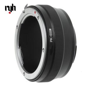 RYH 어댑터 링 펜탁스 PK K 마운트 렌즈 캐논 EOS EF-M M2 M3 M6 M10 M50