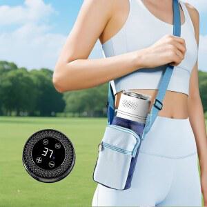 4펜용 인슐린 쿨러 여행용 케이스, 템프 성 TSA 있는 팩 파워 컵 및 슬리브가 약물 승인(화이트) 휴대용 얼음 쿨링 디스플레이 모바일