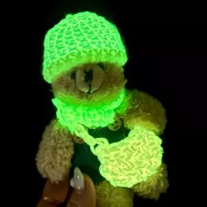 야광 마크라메 뜨개실 털실 네온 야광실 그린