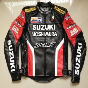 모터사이클 바이크 라이더 가죽 조끼 배스트 바이커 라이딩 스즈키 오토바이 의류 레이싱 슈트 안전 바지 P