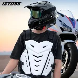 모터사이클 바이크 라이더 가죽 조끼 배스트 바이커 라이딩 IZTOSS 오토바이 낙상 방지 장비 보호 충격 오