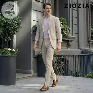 [지오지아] 데일리 라이트베이지 캐주얼 셋업 수트 (AAE2KG1601_AAE2PP1601_LBE)