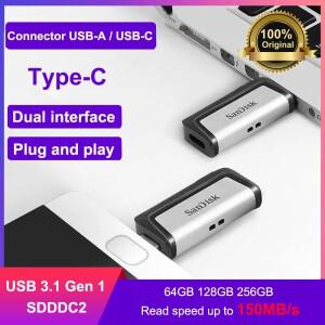 샌디스크 울트라 듀얼 드라이브 USB C타입 256GB U 플래시 64GB OTG 128GB 3.1 스틱 (휴대폰/태블릿/PC용)