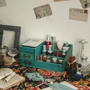 빈티지 서랍 우드 4단 사무실 엔틱 수납장