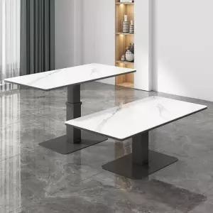 리프트업 거실 테이블 월넛 리프팅 소파 높이조절 식탁 커피