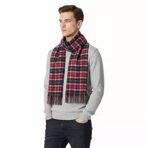 [바버] 타탄 체크 프린지 머플러 151133815
