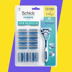 쉬크 하이드로5 스마트 면도기 면도날13 세트