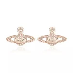 [비비안웨스트우드] 미니 바스 릴리프 귀걸이 핑크 골드 146618957