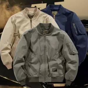 남자 오버핏 항공점퍼 블루종 자켓 간절기 바람막이