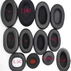 [호환품]범용 타원형 헤드셋 커버  스폰지 블루투스 이어폰 교체용 패드 헤드밴드 가죽 소재 심플 스타일