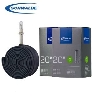 Schwalbe 20인치 자전거 튜브 20'' MTB 도로 초경량 내부 타이어 AV/SV 밸브 사이클링 장비 부품