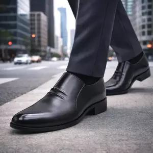 [브랜슈] MS-J134 프리미엄 수제화 남성구두 굽3.5cm 정장화 예식구두 면접 직장인 250~305mm