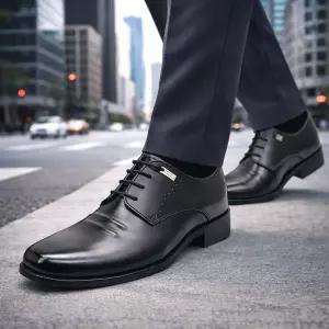 [브랜슈] MS-J141 프리미엄 수제화 남성구두 굽3.5cm 정장화 예식구두 면접 직장인 250~305mm