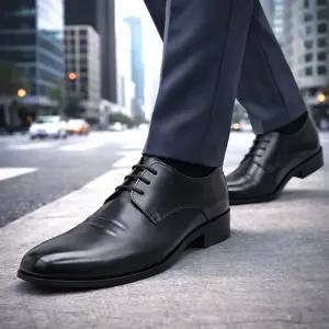 [브랜슈] MS-J142 프리미엄 수제화 남성구두 굽3.5cm 정장화 예식구두 면접 직장인 250~305mm