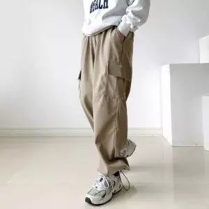 남성 카고바지 골덴 팬츠 스트링 조절