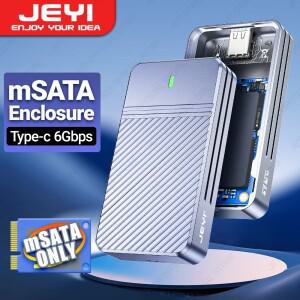 JEYI mSATA-USB 3.1 Gen2 10Gbps SSD 인클로저 어댑터 케이스(mSATA 내부 솔리드 스테이트 드라이브 하드