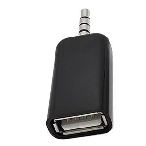 차량용 AUX 어댑터 USB A 암컷 3.5mm 수컷으로 CD 플레이어 오디오 헤드 AF DC MP3/4/5 연결용