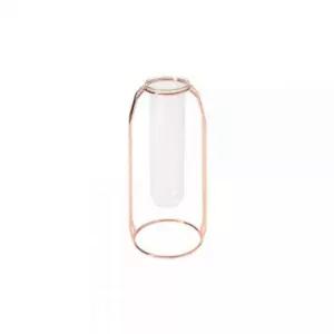 로즈골드 와이어 철제 화병 유리꽃병 대형