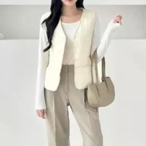 아트박스/신상오픈런 여성용 경량 패딩 조끼 다이아 퀄팅 베스트