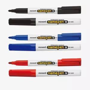 모나미 네임펜 M 굵은글씨용 (3색 택1) 마카 매직 필기도구 필기류 네임펜