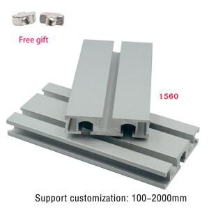 1PCS 1560 300MM 프레임 알루미늄 슬라이더 실버 가구 CNC 카메라 직사각형 프로파일 500MM 압출 프린터
